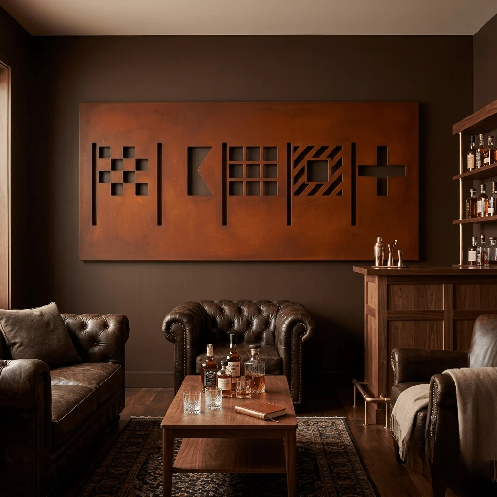 The Flag Code - Metal Wall Art - Oxide