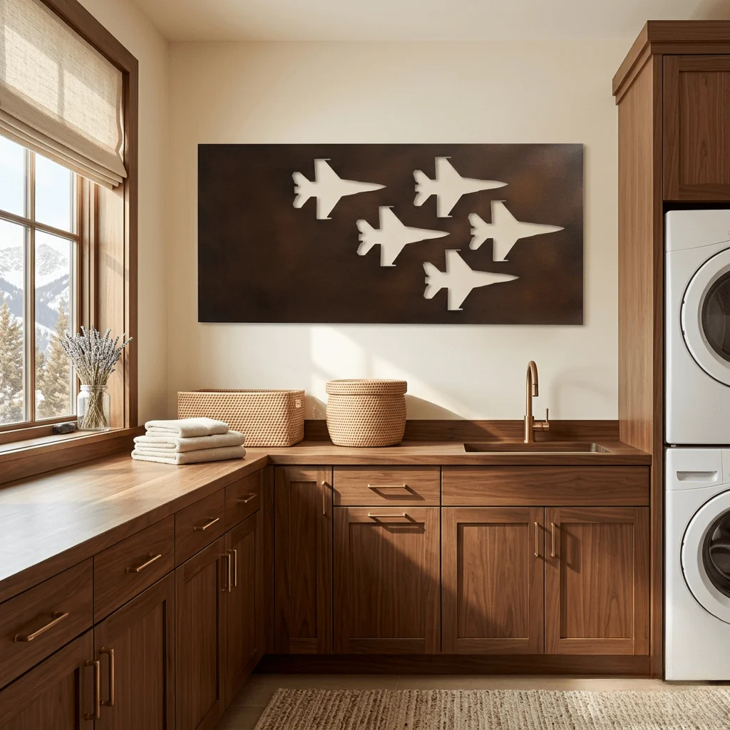 The Fleet - Metal Wall Art - Umber - Image 2