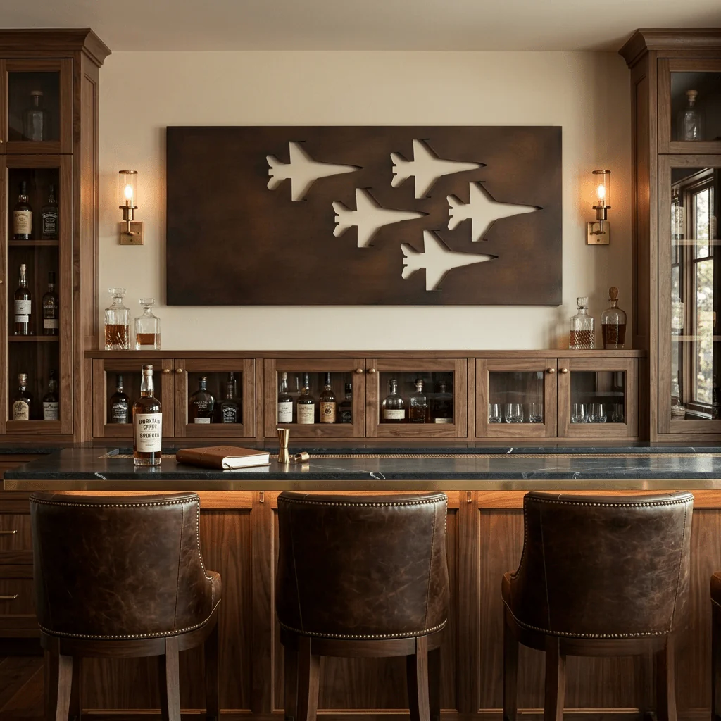 The Fleet - Metal Wall Art - Umber - Image 3