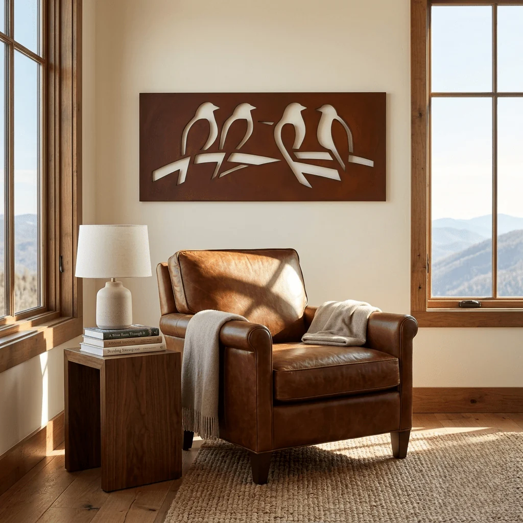The Flock - Metal Wall Art - Oxide