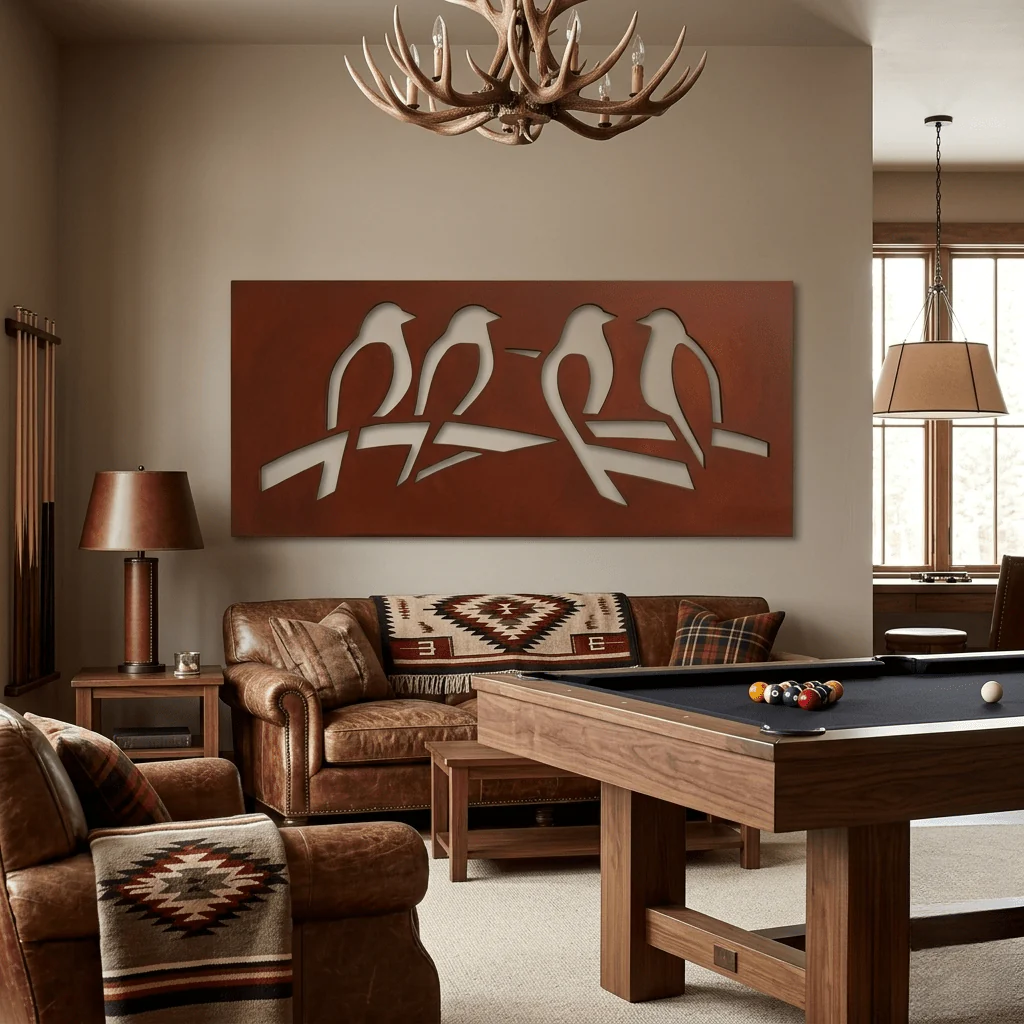 The Flock - Metal Wall Art - Oxide - Image 2