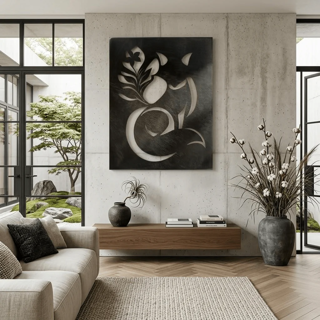 The Floral Fox - Metal Wall Art - Forge
