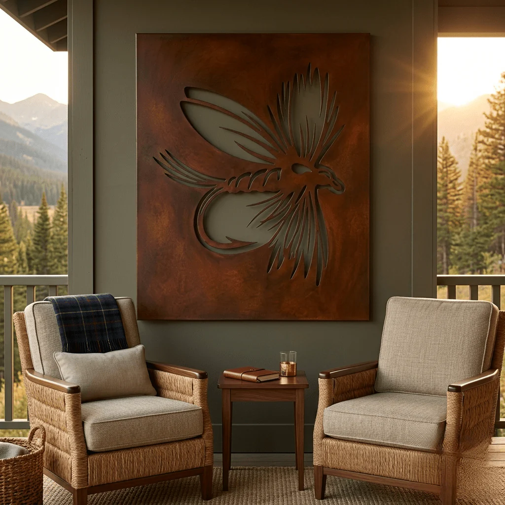 The Fly - Metal Wall Art - Oxide
