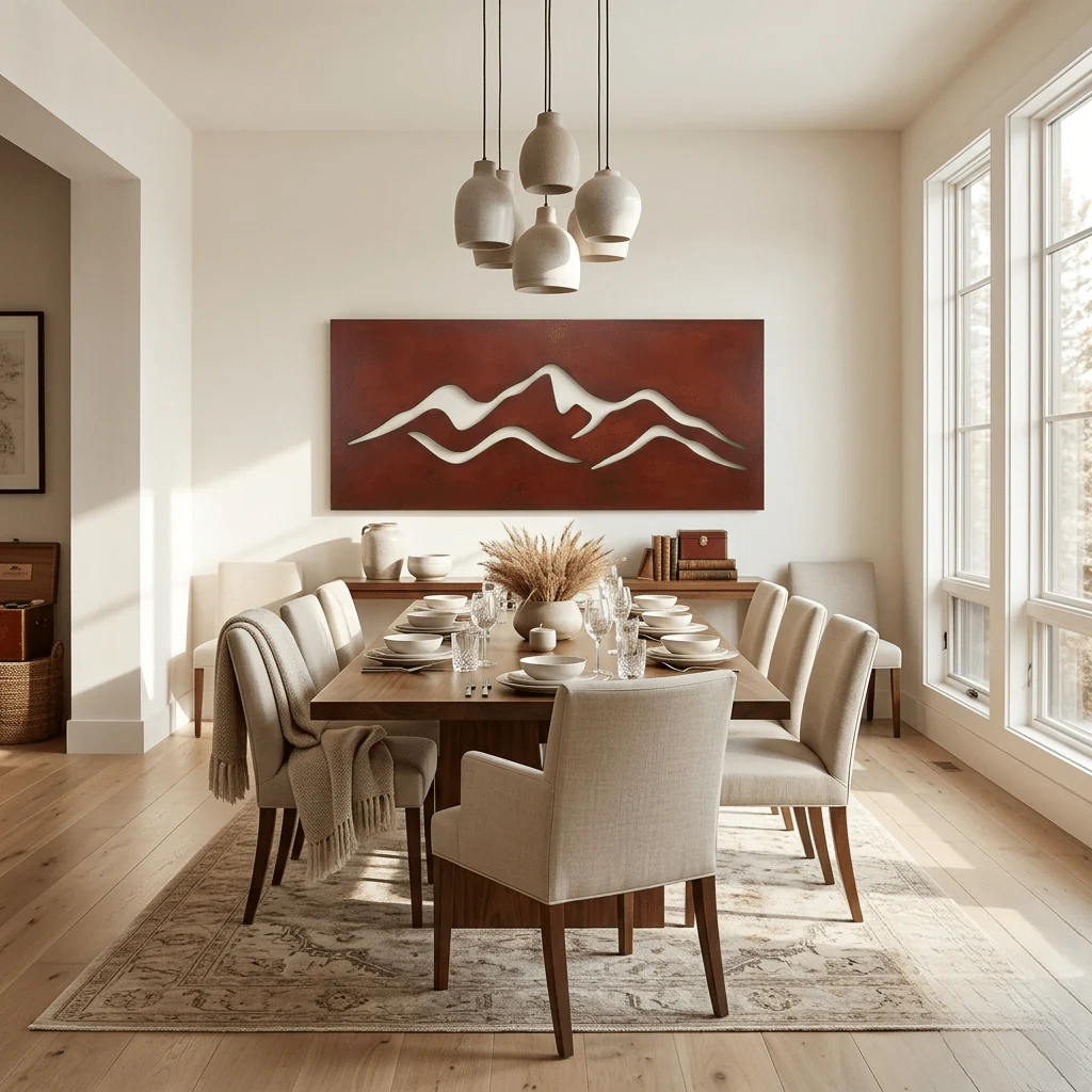 The Fold - Metal Wall Art - Oxide - Image 2