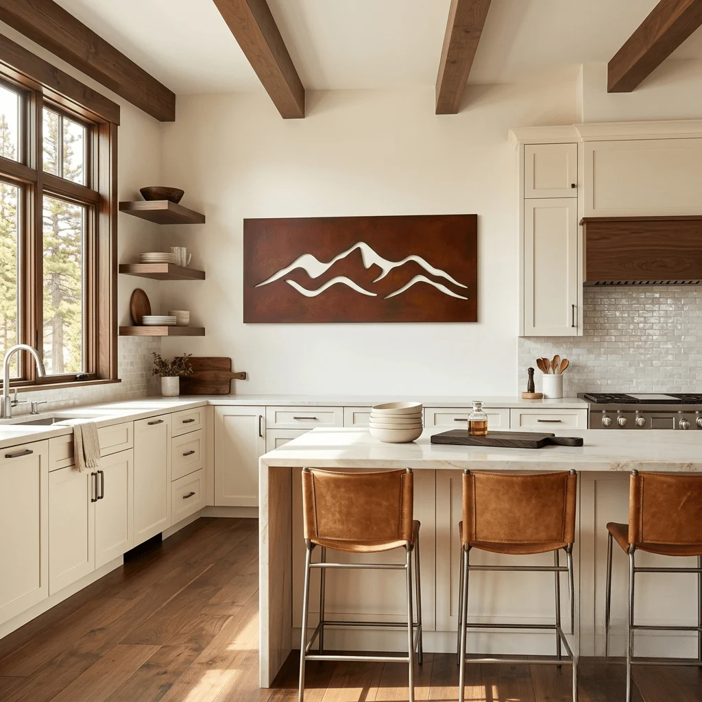 The Fold - Metal Wall Art - Oxide - Image 3