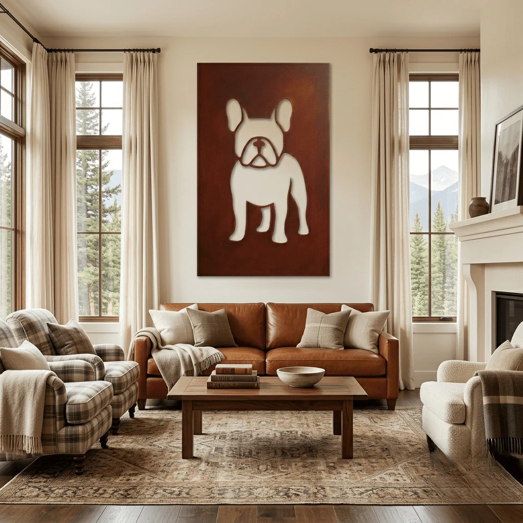 The Frenchie - Metal Wall Art - Oxide