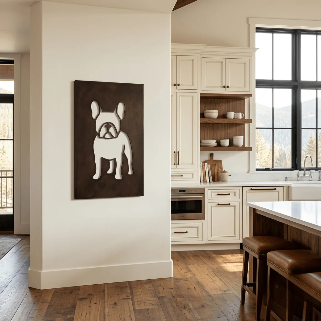 The Frenchie - Metal Wall Art - Umber - Image 4