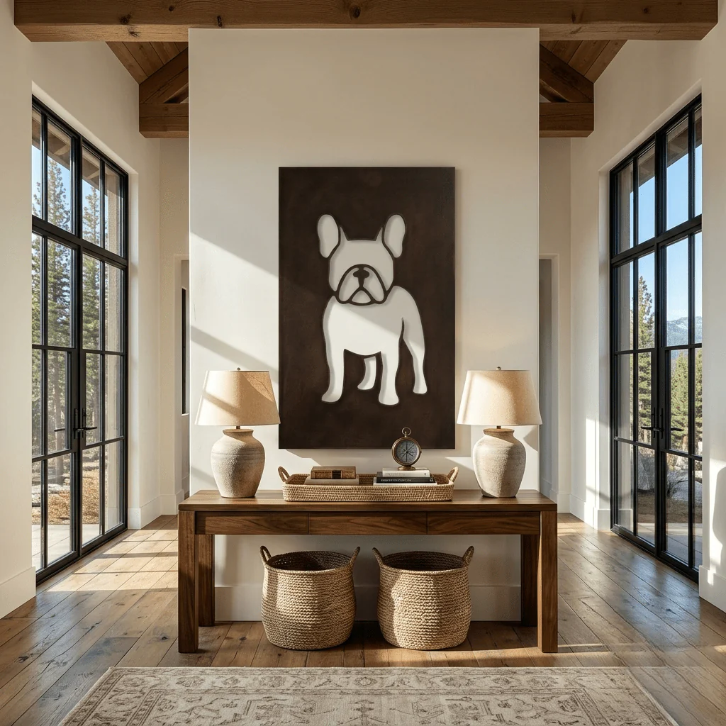 The Frenchie - Metal Wall Art - Umber - Image 6