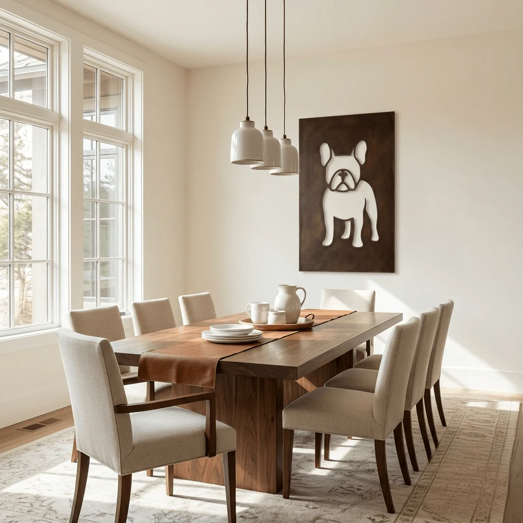 The Frenchie - Metal Wall Art - Umber - Image 7