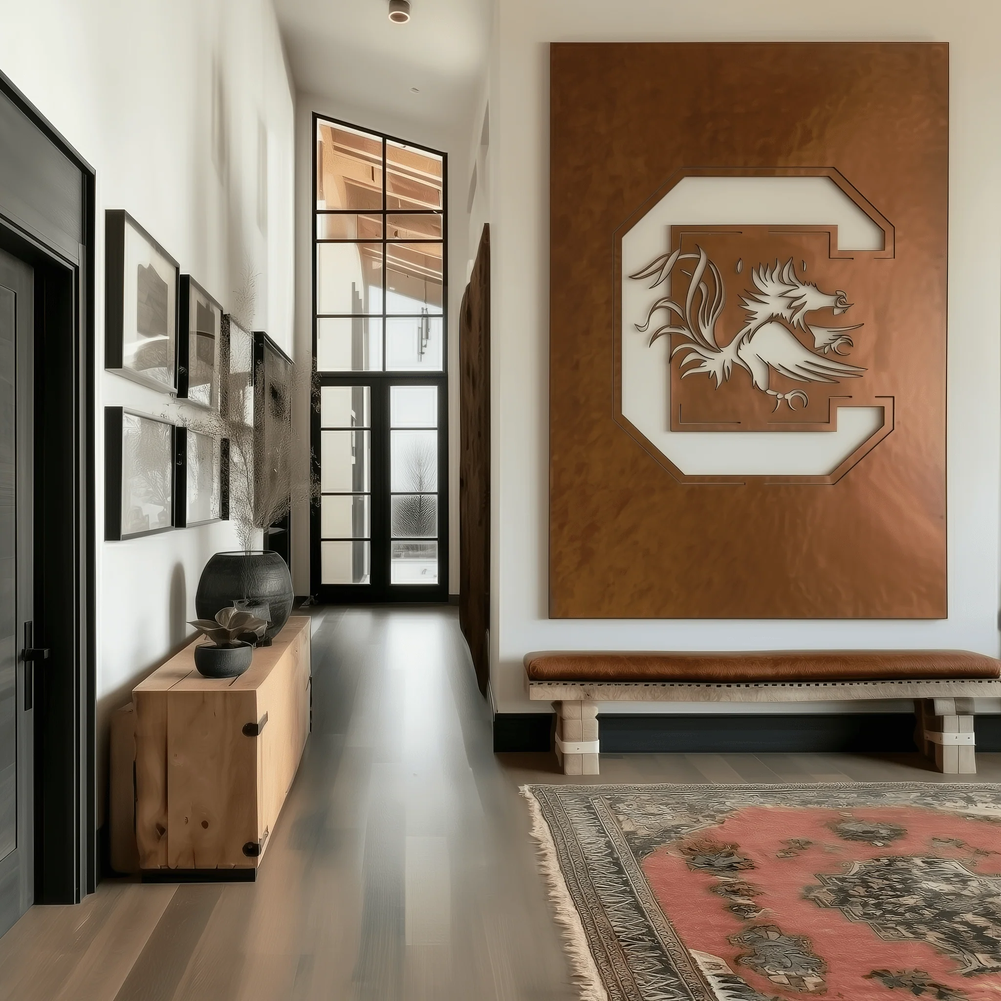 The Gamecock C - Wall Art - Portrait - Oxide