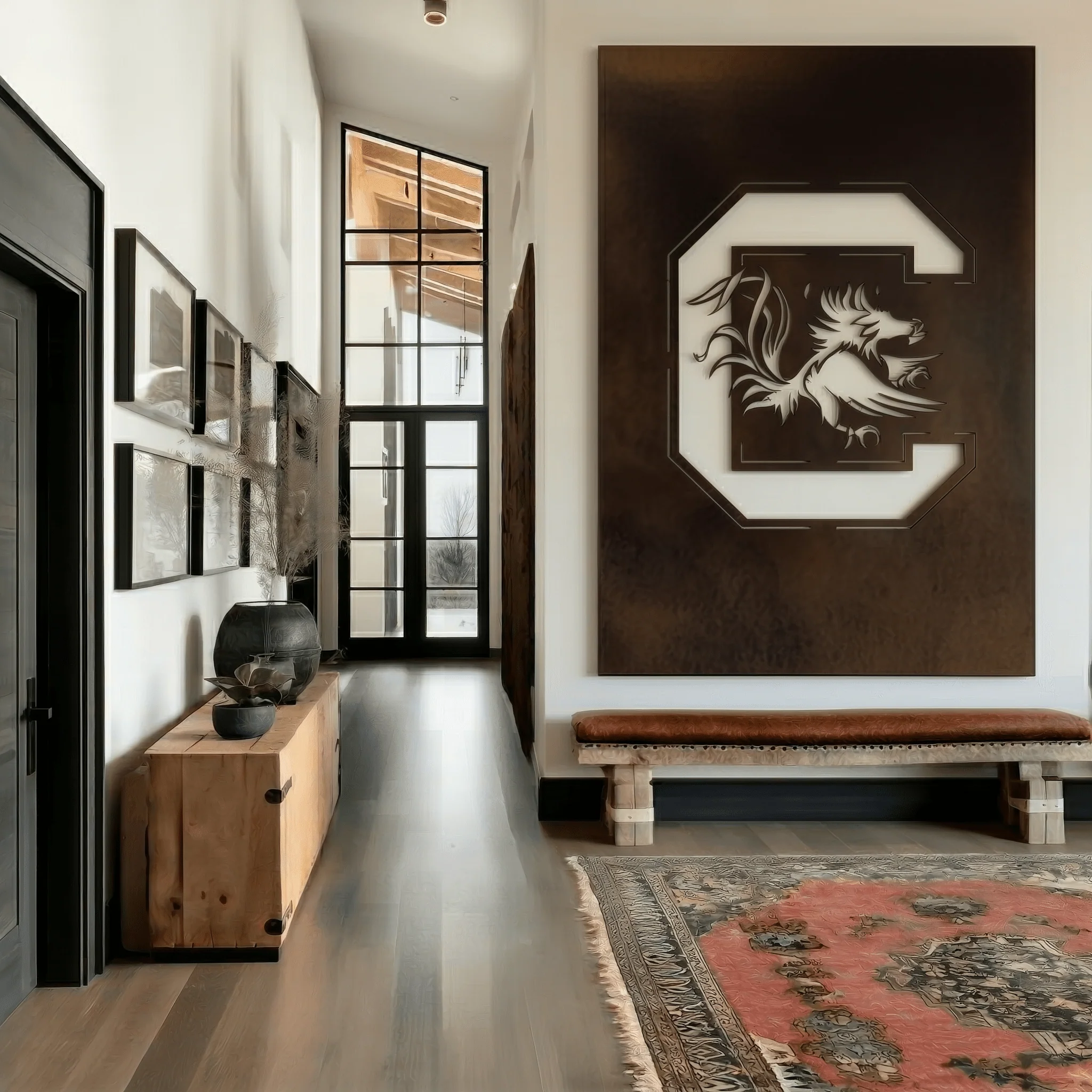 The Gamecock C - Wall Art - Portrait - Umber