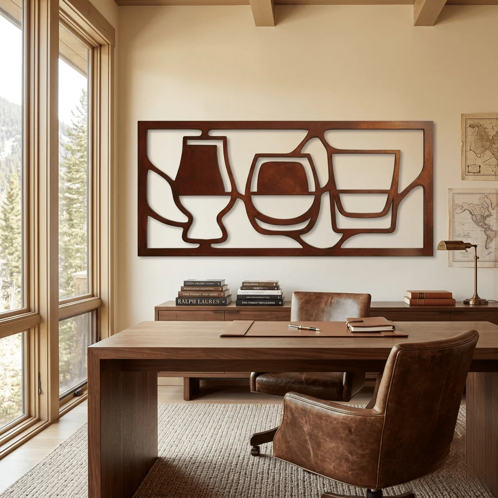The Gathered Glass - Metal Wall Art - Oxide
