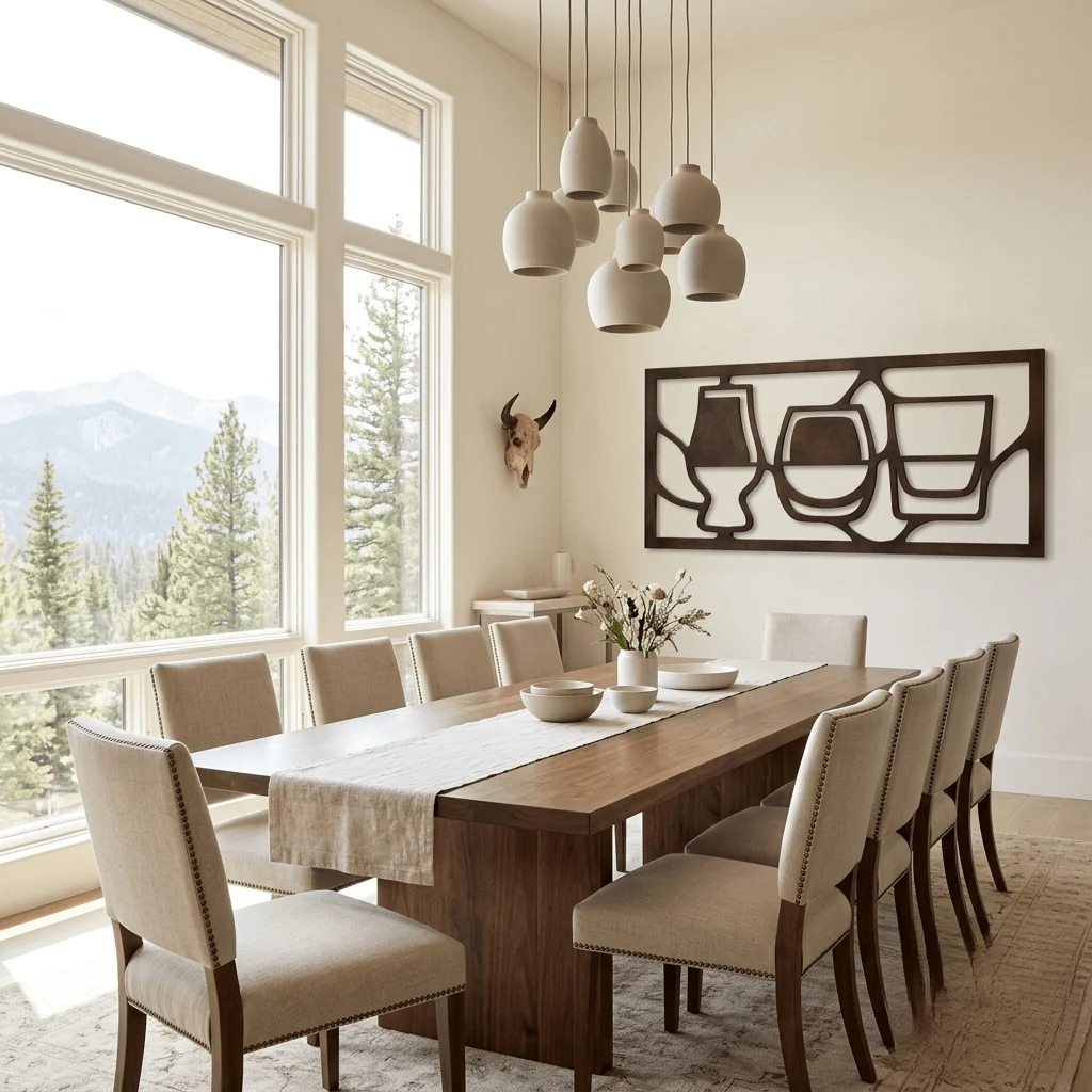 The Gathered Glass - Metal Wall Art - Umber - Image 3