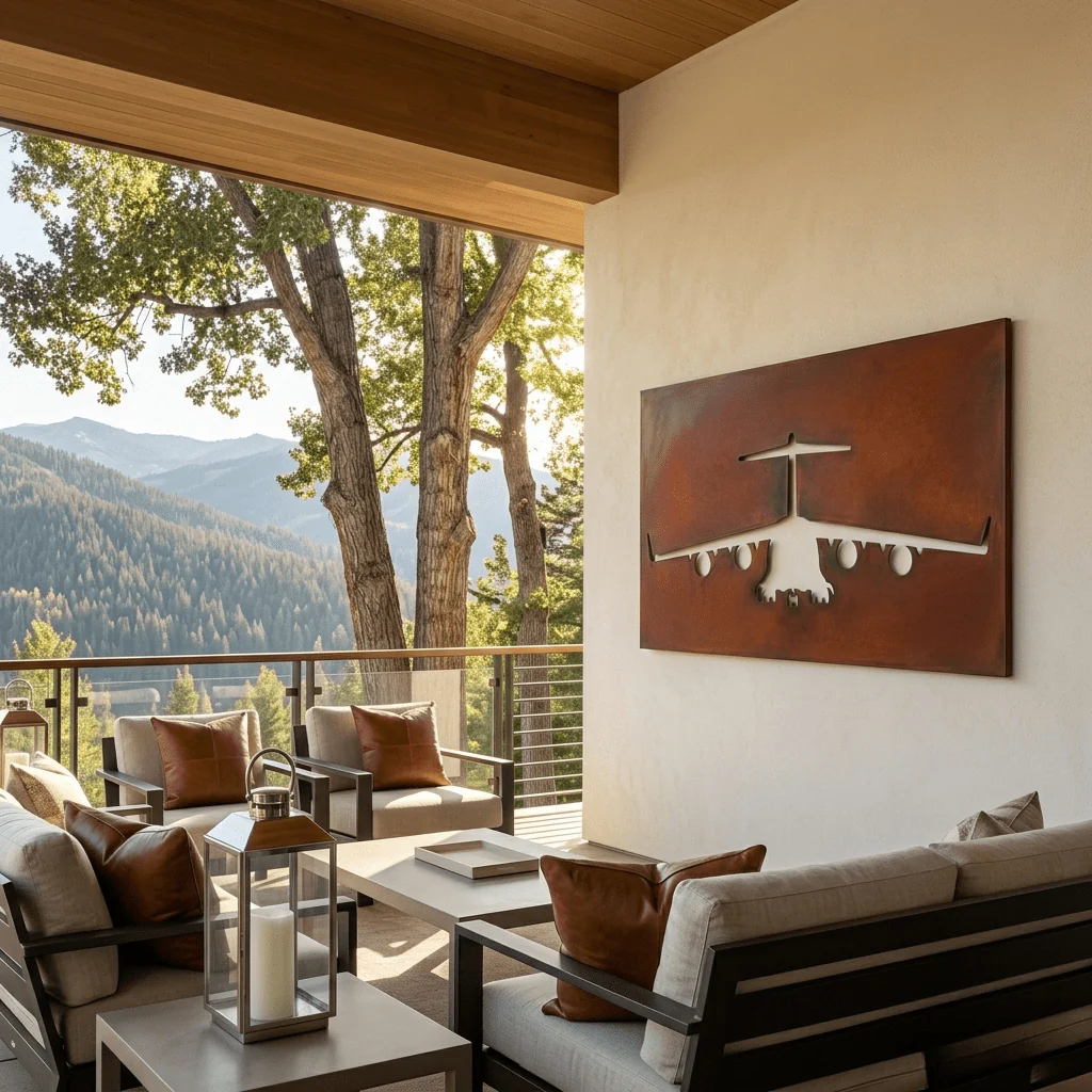 The Globemaster - Metal Wall Art - Oxide