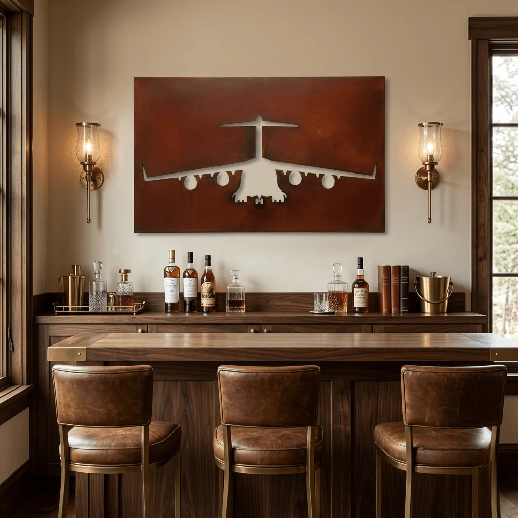 The Globemaster - Metal Wall Art - Oxide - Image 3