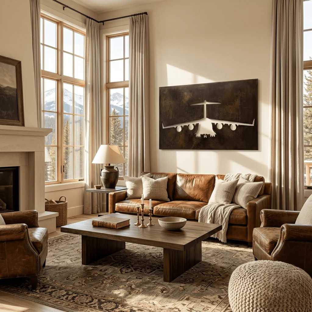 The Globemaster - Metal Wall Art - Umber