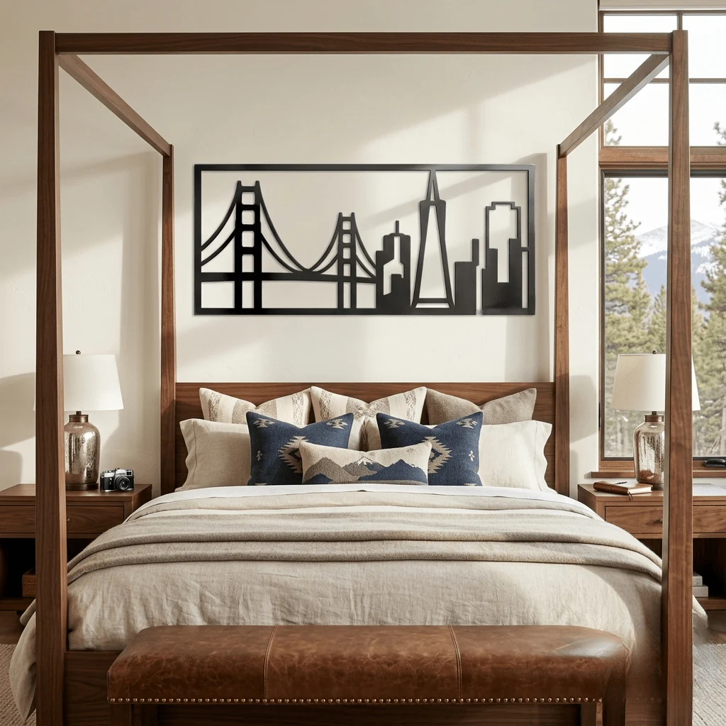 The Golden City Skyline - Metal Wall Art - Forge - Image 3