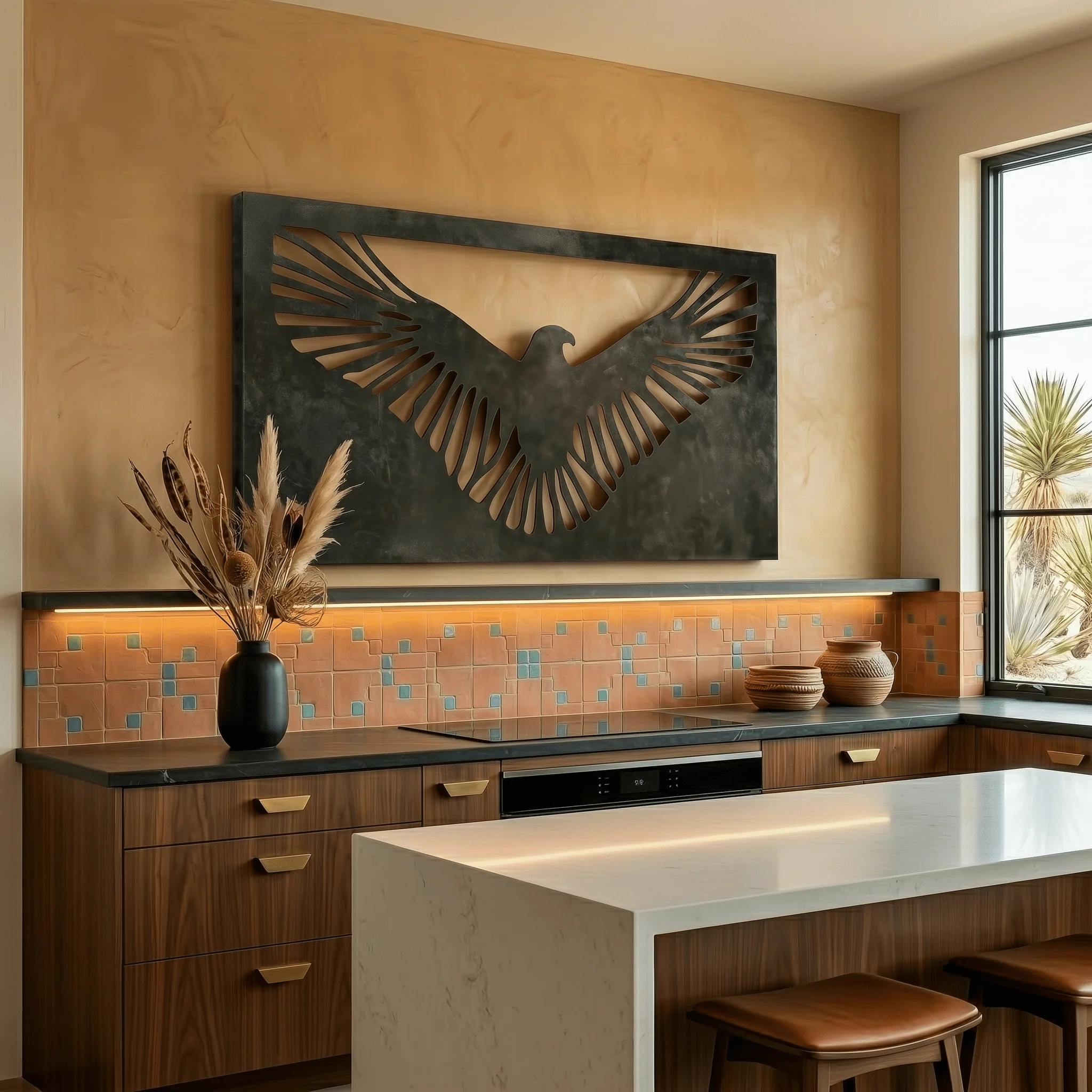 The Golden Eagle - Metal Wall Art - Forge