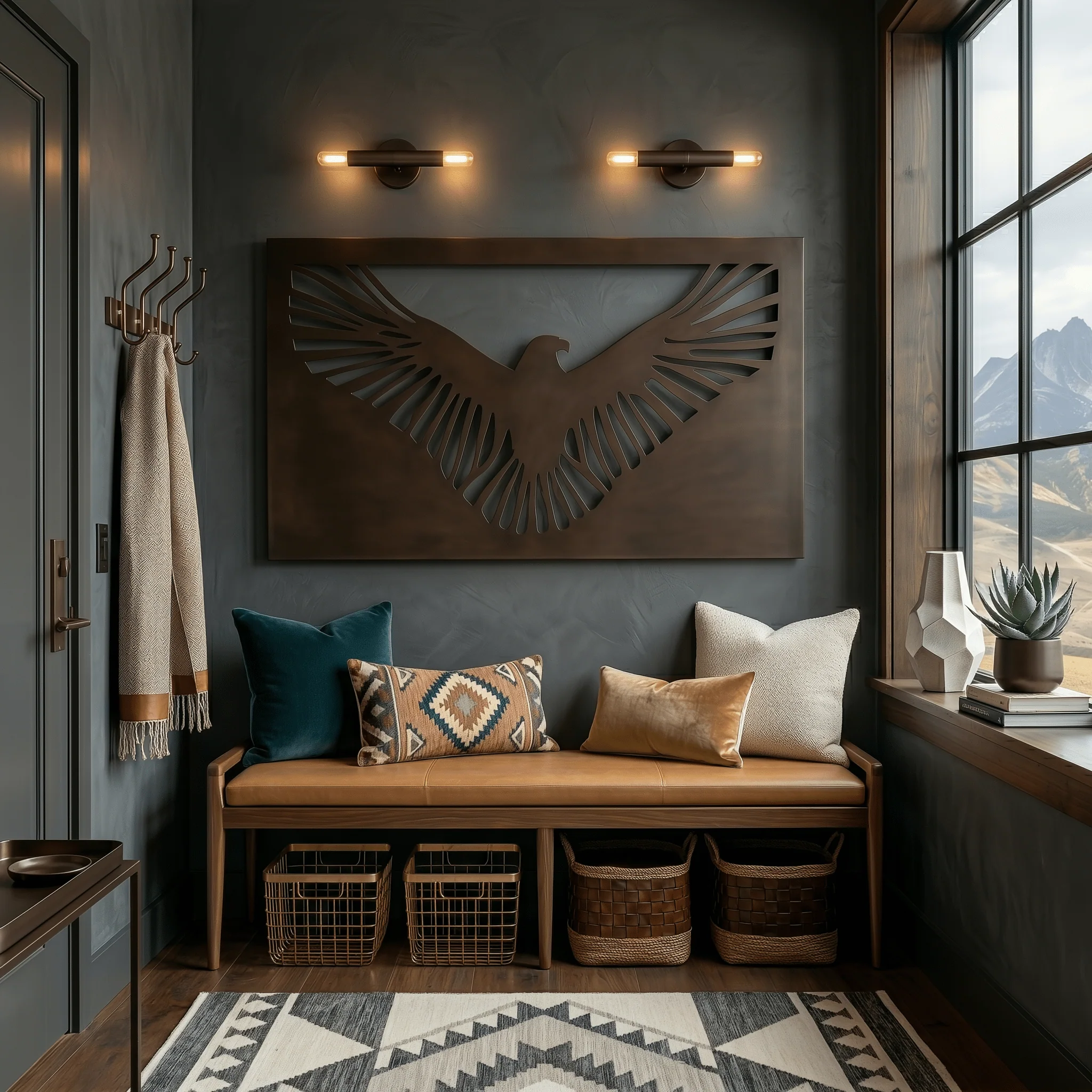 The Golden Eagle - Metal Wall Art - Umber