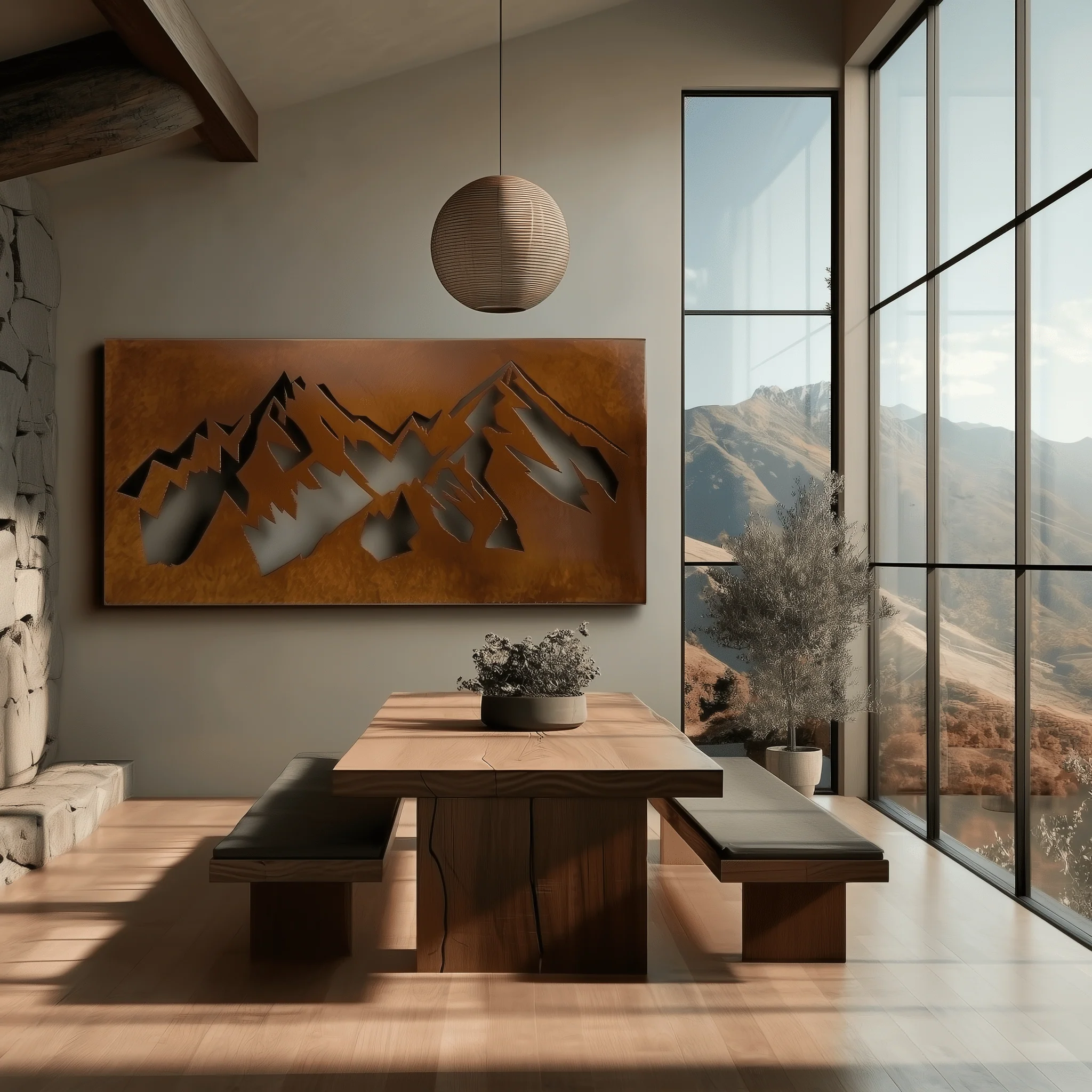 The Grand Teton - Metal Wall Art - Oxide