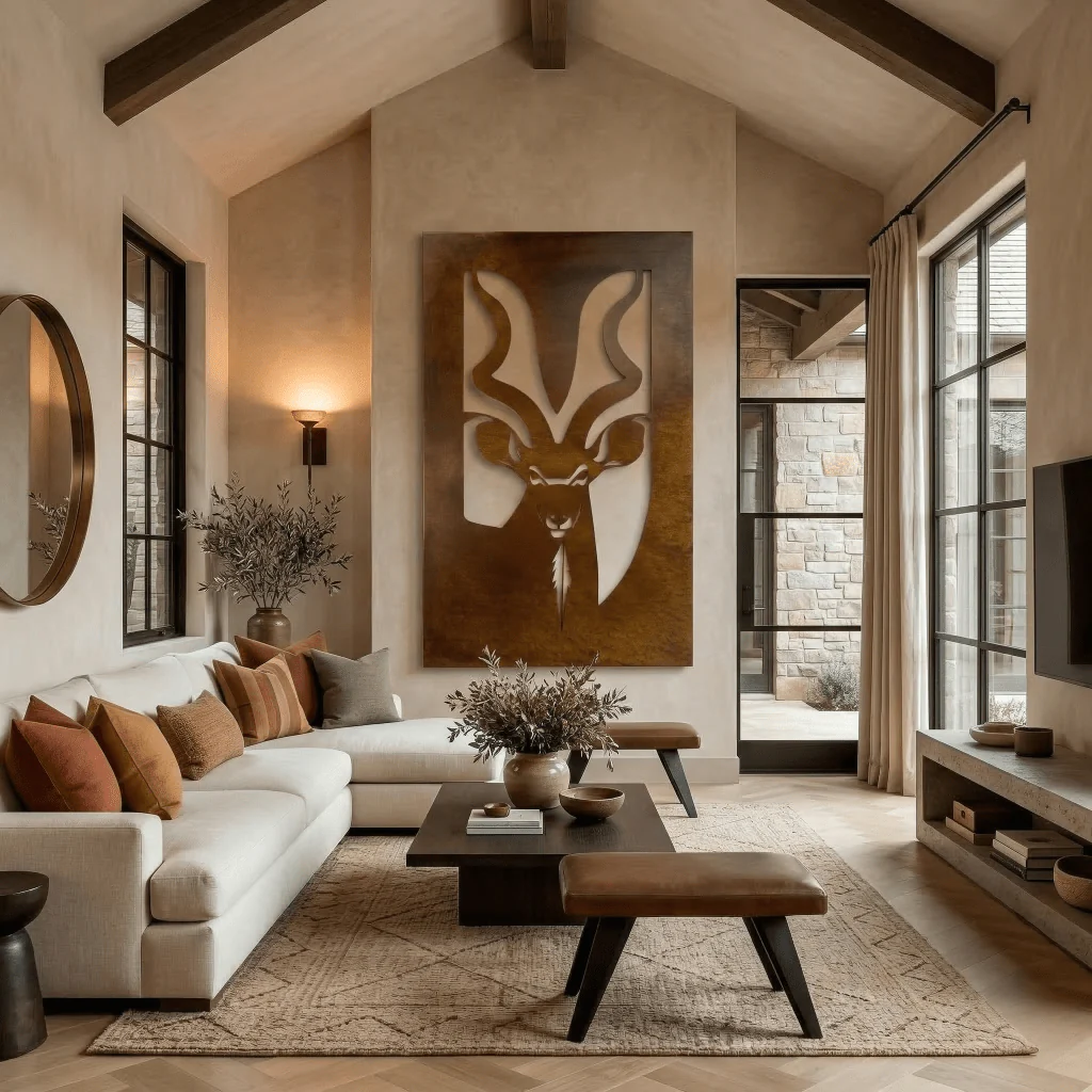 The Greater Kudu - Metal Wall Art - Oxide