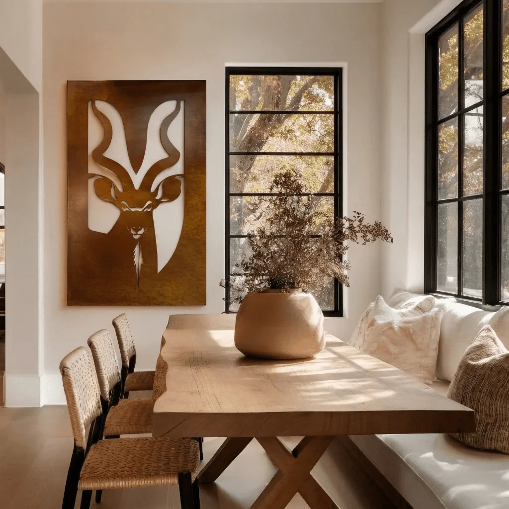 The Greater Kudu - Metal Wall Art - Oxide - Image 4