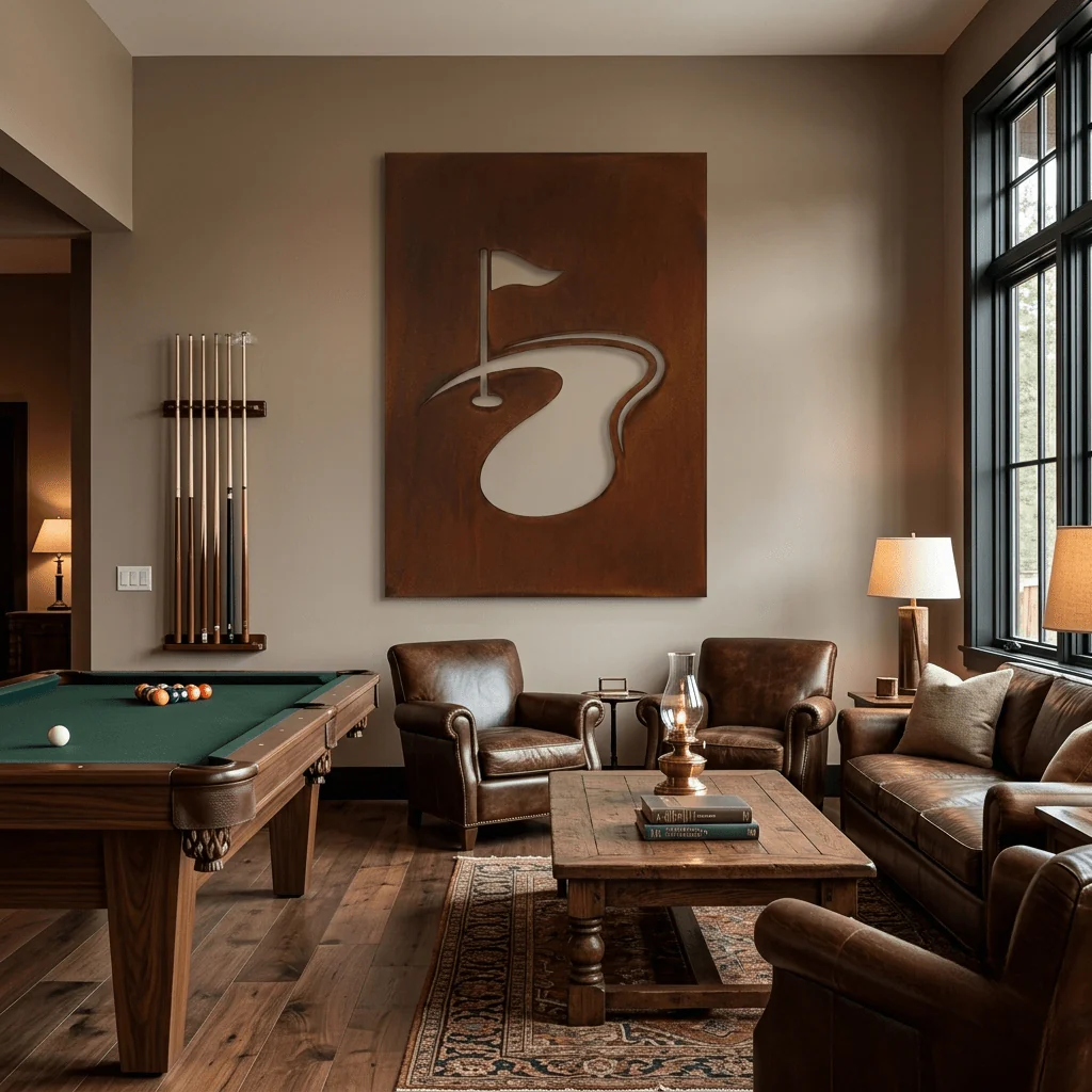 The Greenside - Metal Wall Art - Oxide