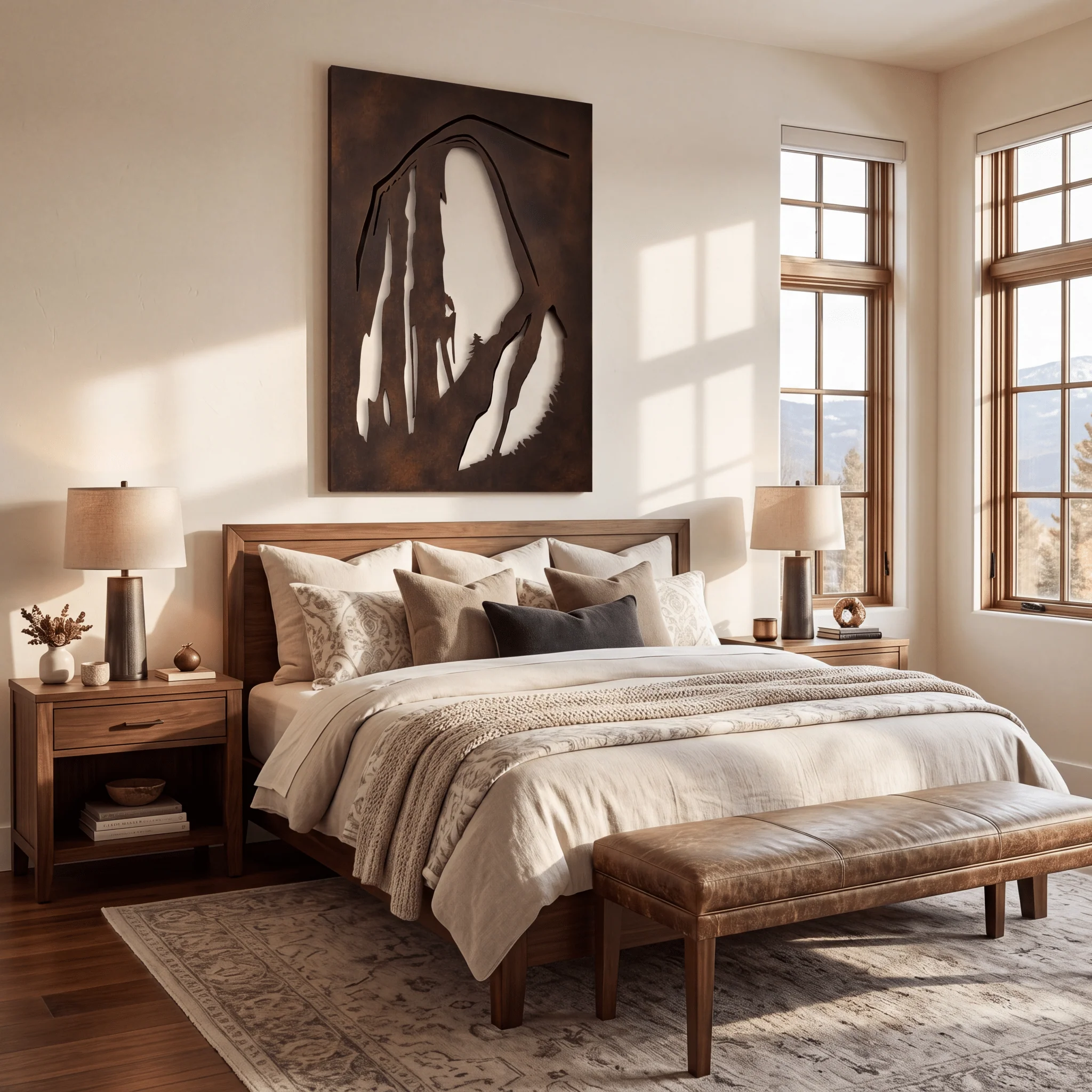 The Half Dome - Metal Wall Art - Umber