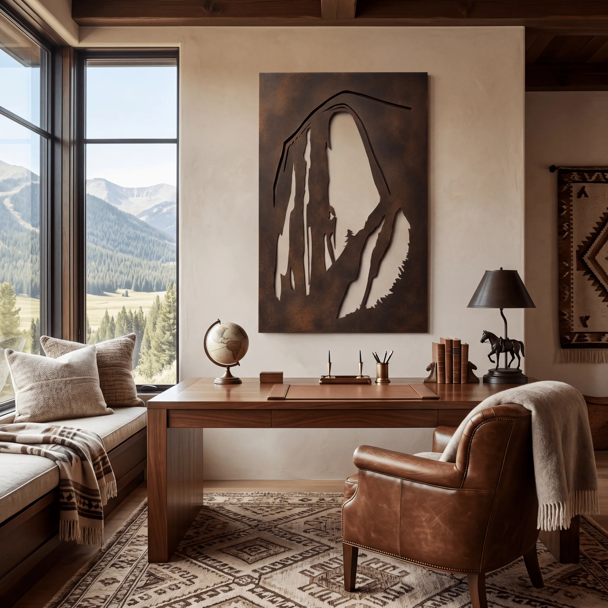 The Half Dome - Metal Wall Art - Umber - Image 3