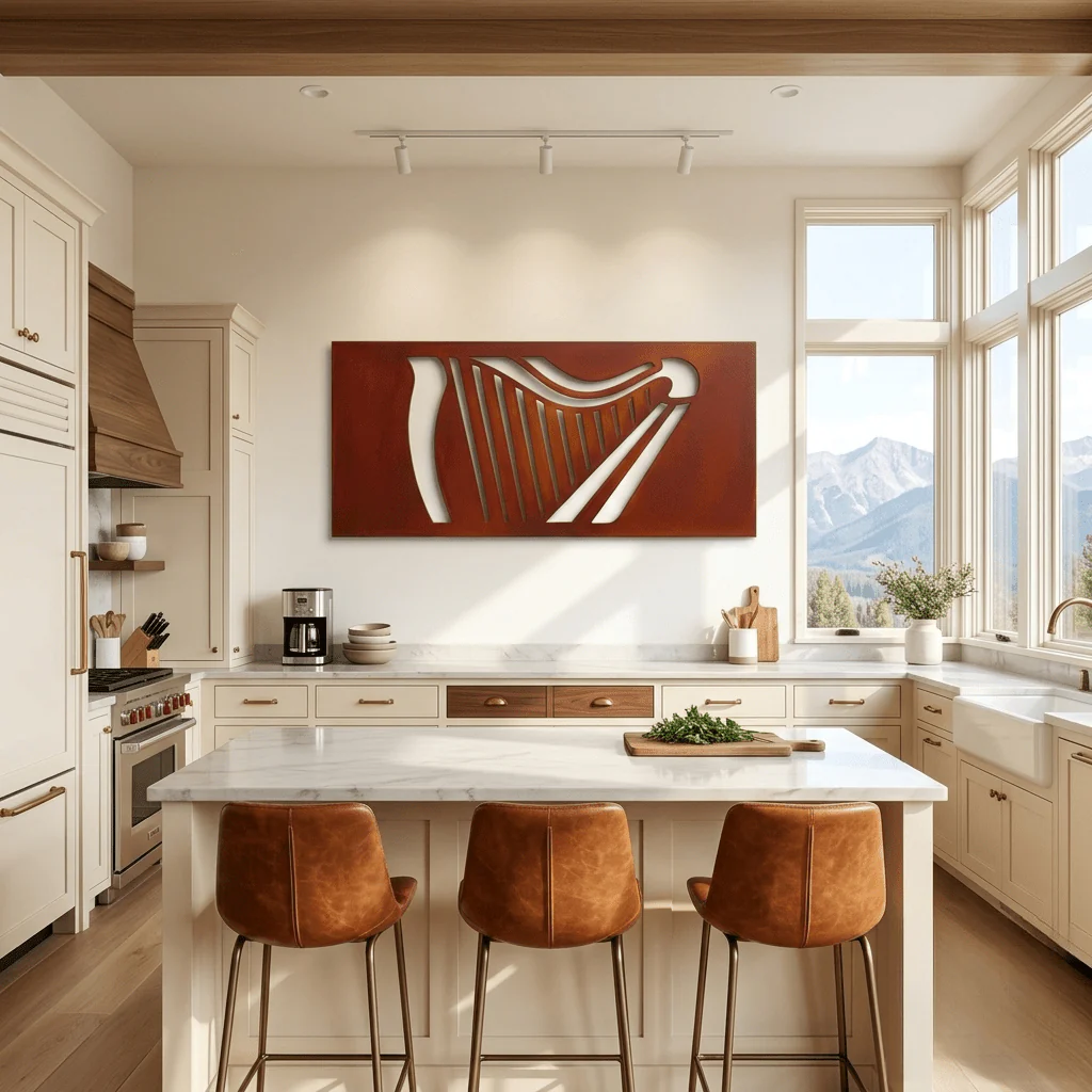 The Harp - Metal Wall Art - Oxide - Image 3