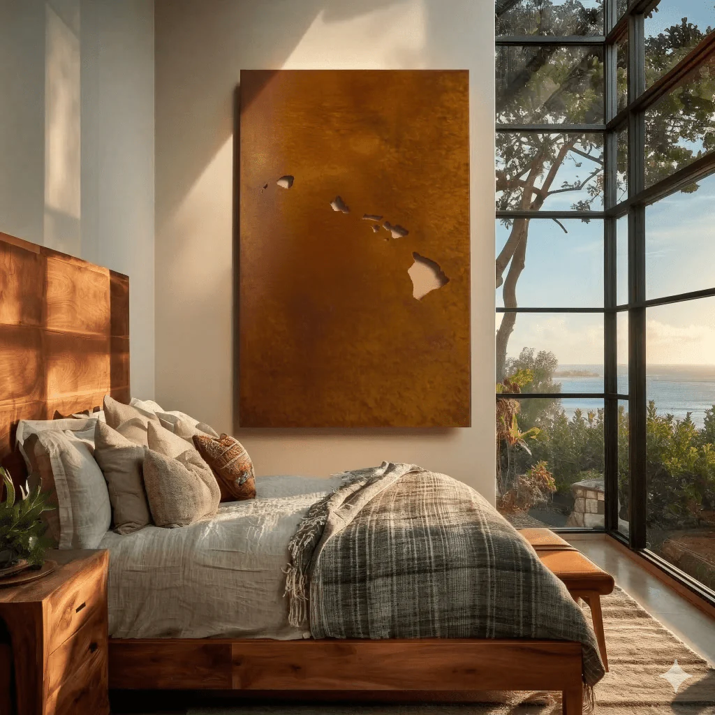 The Hawaii - Metal Wall Art - Oxide - Image 2