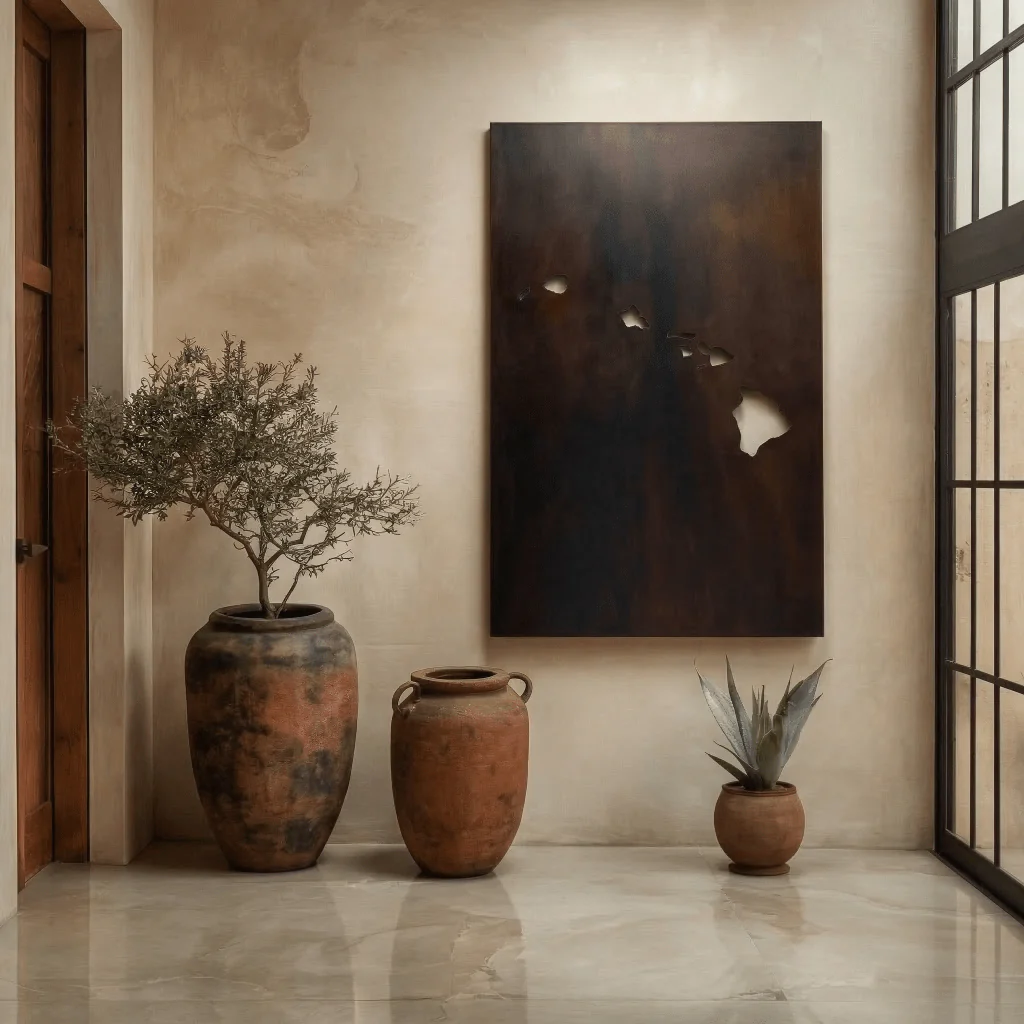 The Hawaii - Metal Wall Art - Umber - Image 2