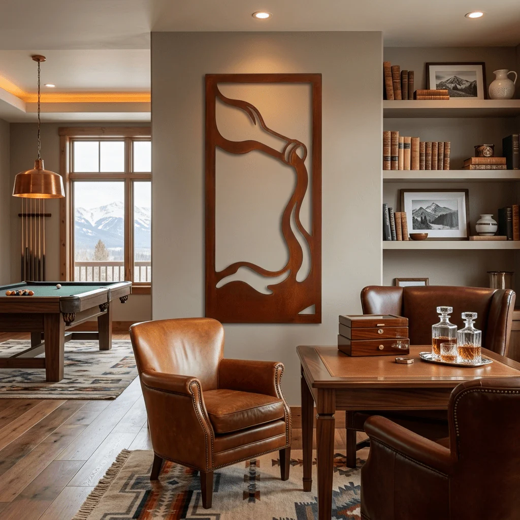 The Heavy Pour - Metal Wall Art - Oxide - Image 2