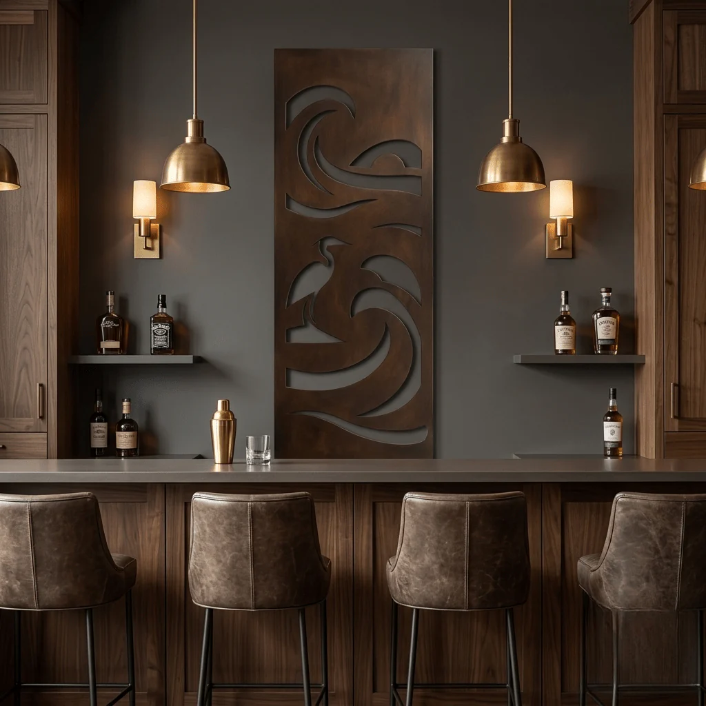 The Heron - Metal Wall Art - Umber - Image 4