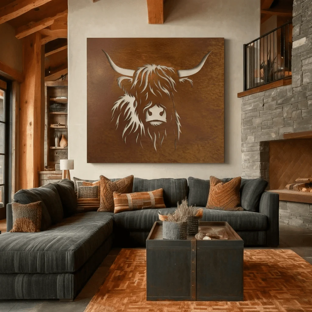 The Highland - Metal Wall Art - Oxide