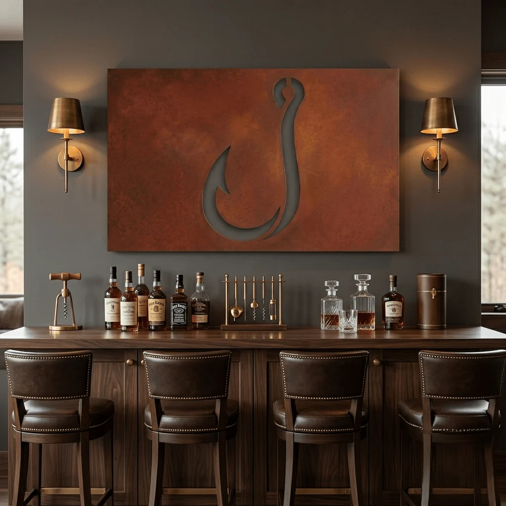The Hook - Metal Wall Art - Oxide