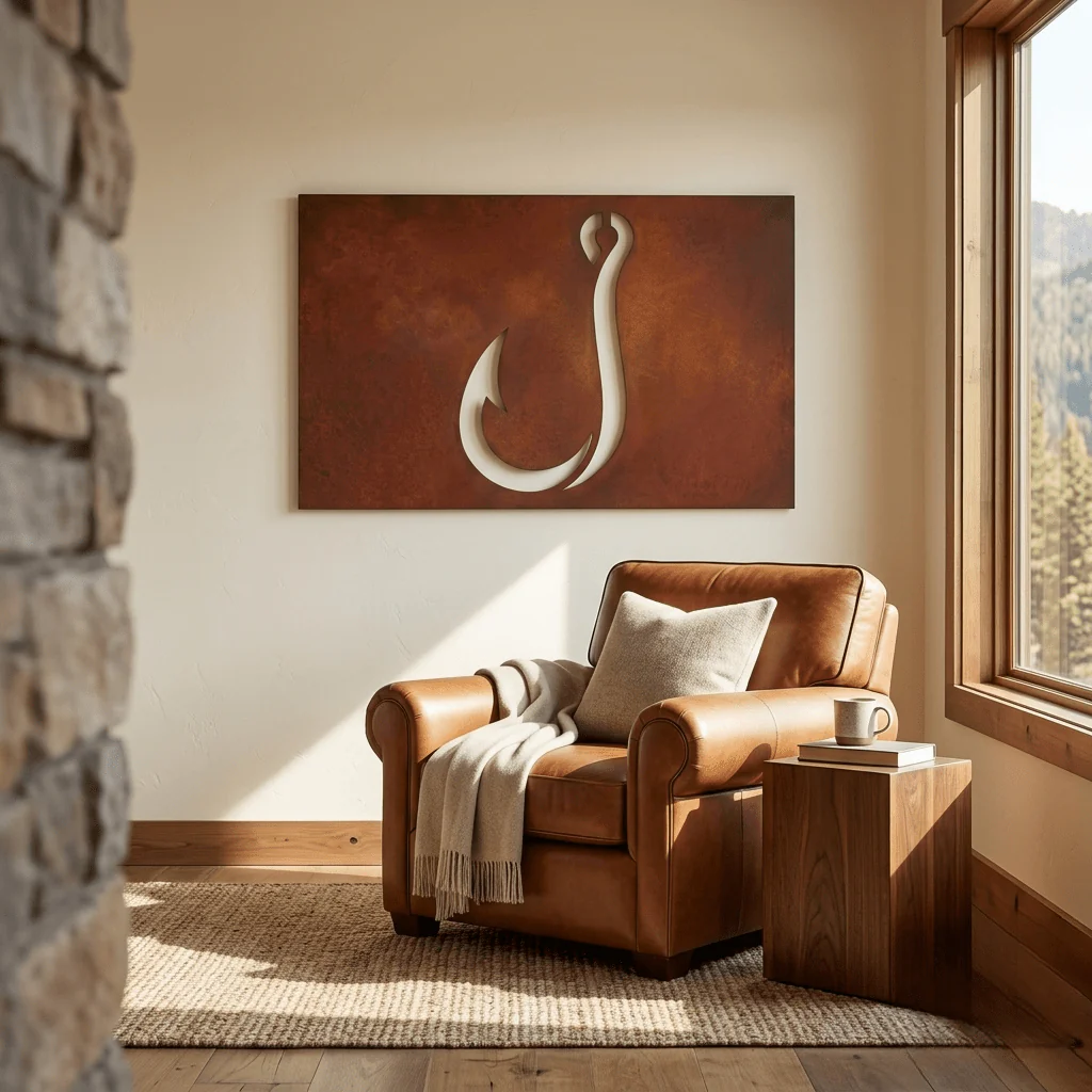 The Hook - Metal Wall Art - Oxide - Image 3