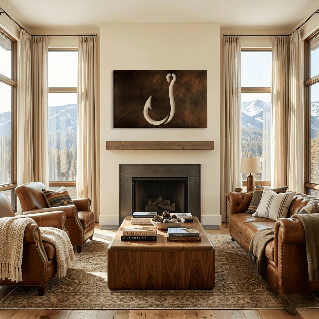 The Hook - Metal Wall Art - Umber - Image 3