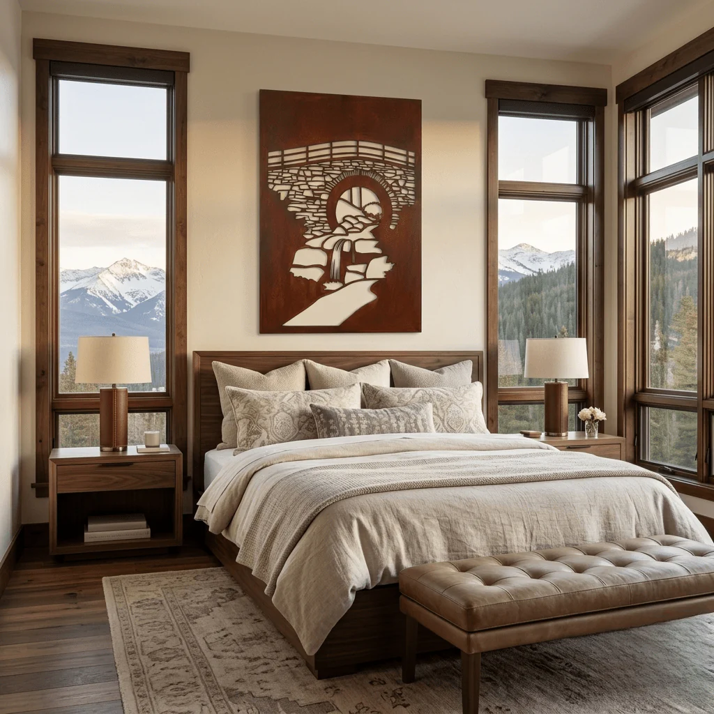 The Hot Springs - Metal Wall Art - Oxide - Image 3