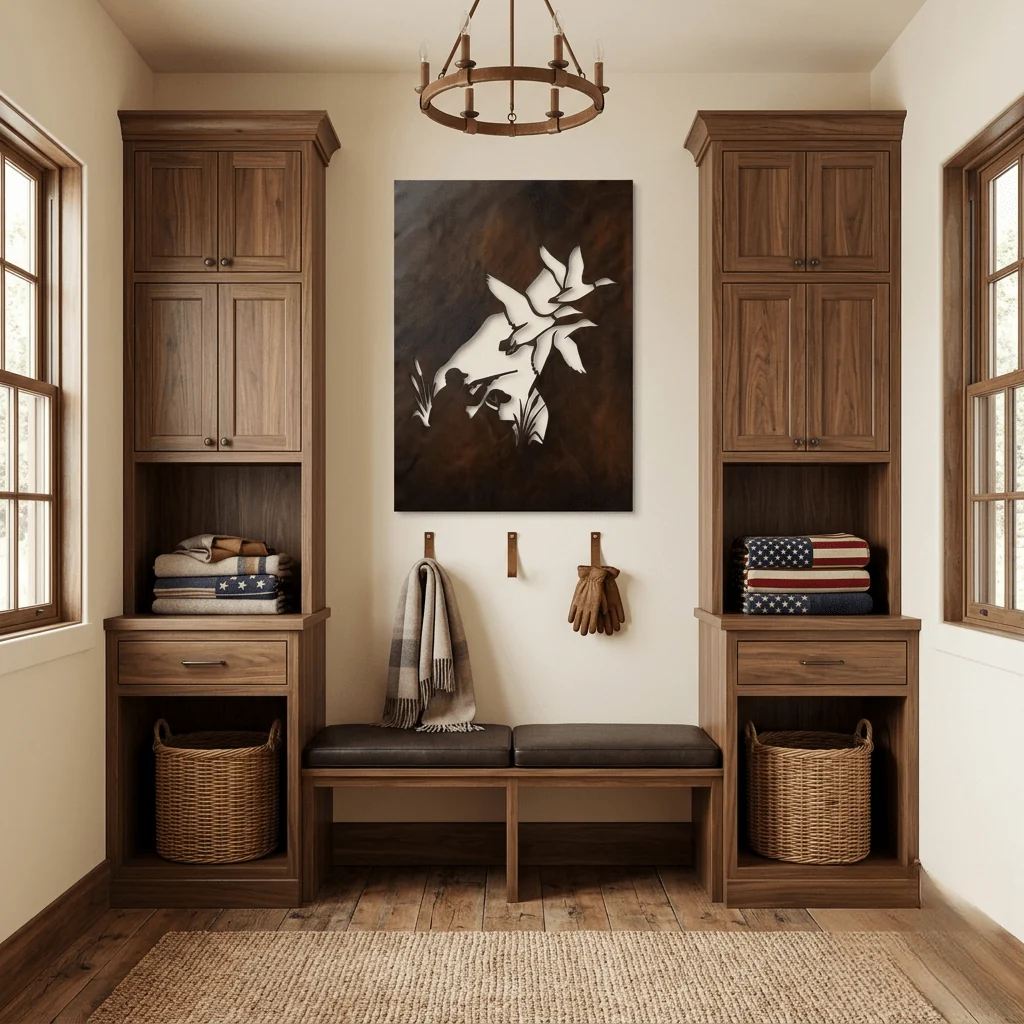 The Hunt - Metal Wall Art - Umber - Image 2