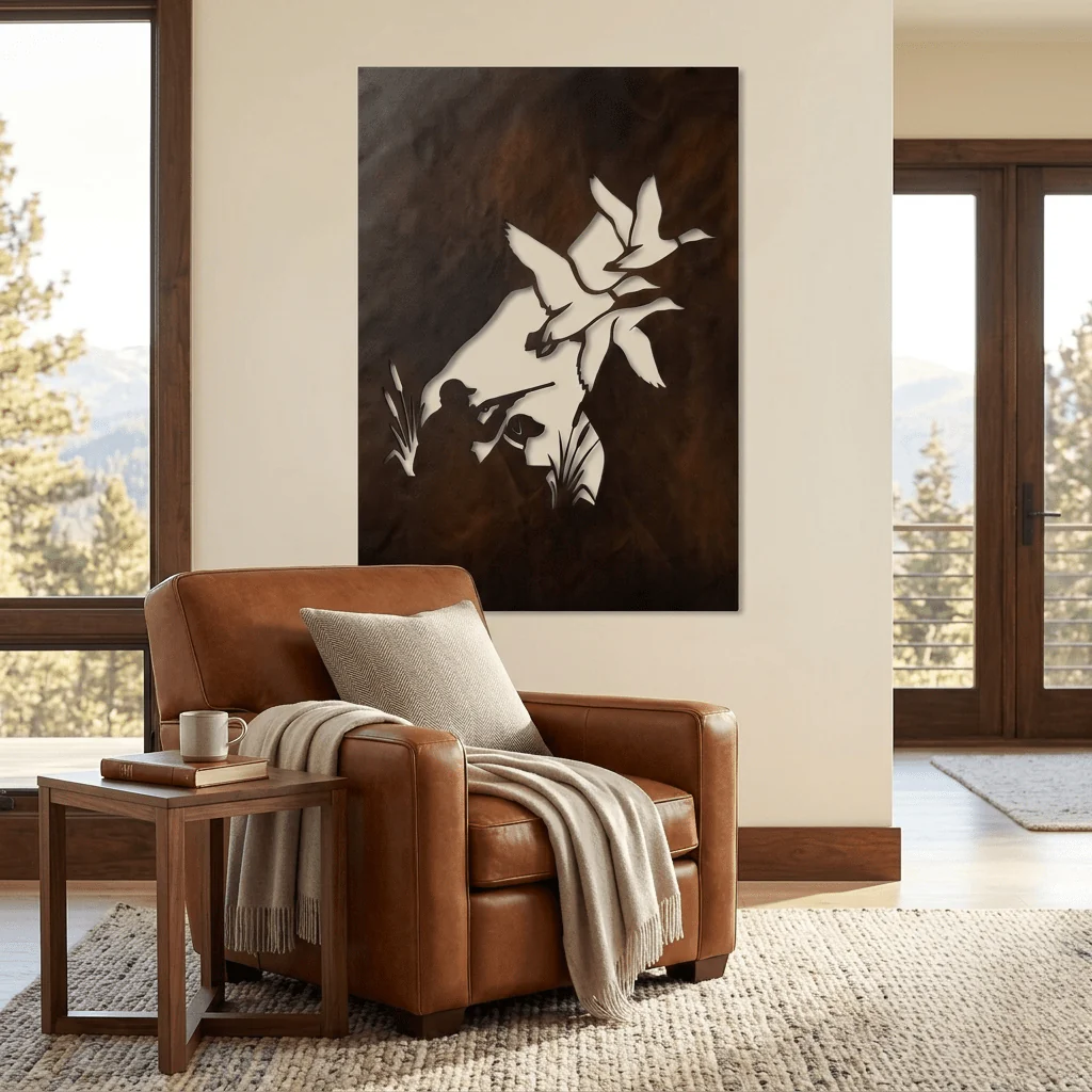 The Hunt - Metal Wall Art - Umber - Image 3