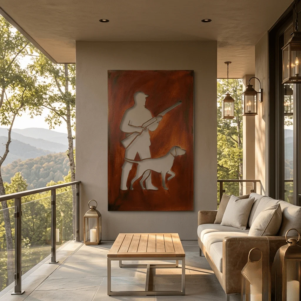 The Hunter - Metal Wall Art - Oxide