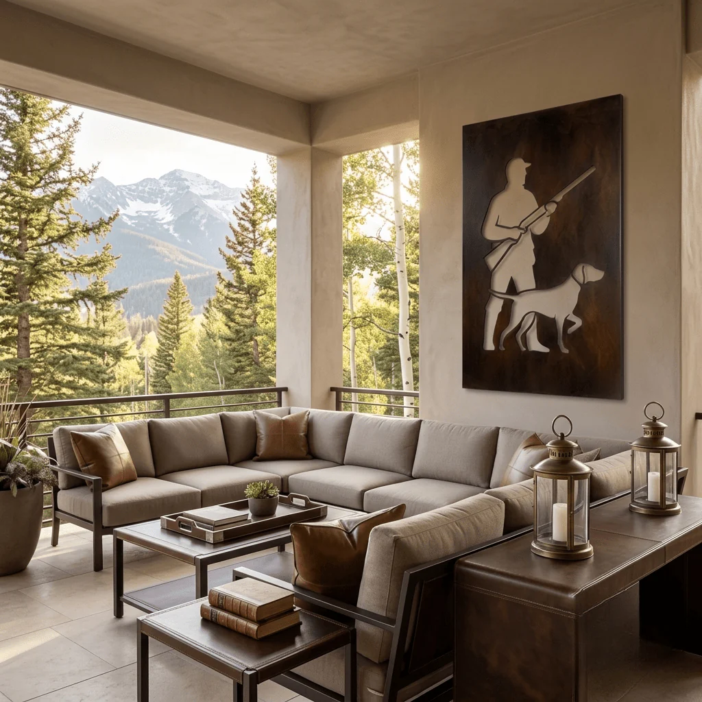 The Hunter - Metal Wall Art - Umber