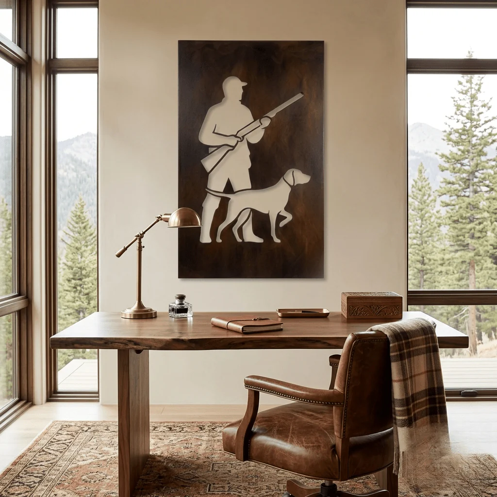 The Hunter - Metal Wall Art - Umber - Image 2