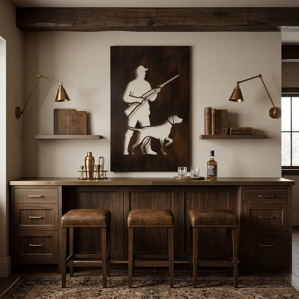 The Hunter - Metal Wall Art - Umber - Image 3