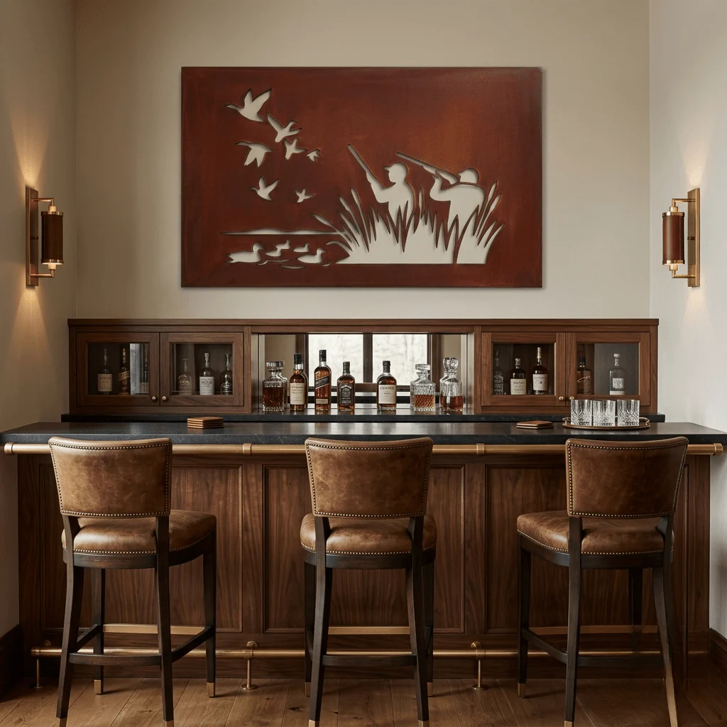 The Hunters - Metal Wall Art - Oxide