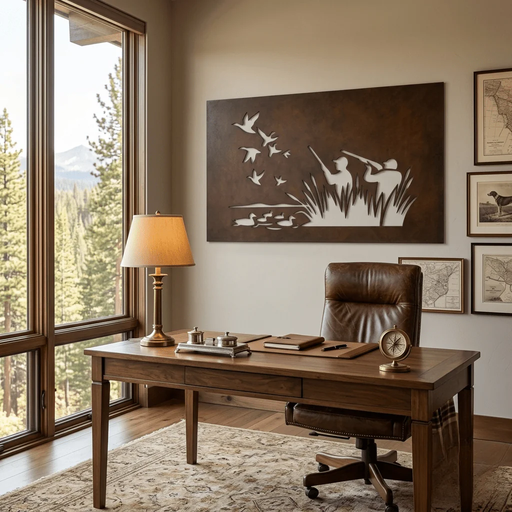 The Hunters - Metal Wall Art - Umber - Image 3