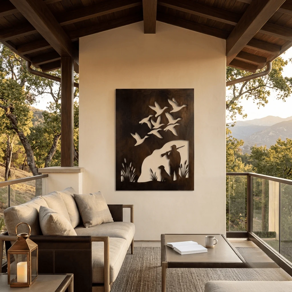 The Hunting Companion - Metal Wall Art - Umber - Image 3