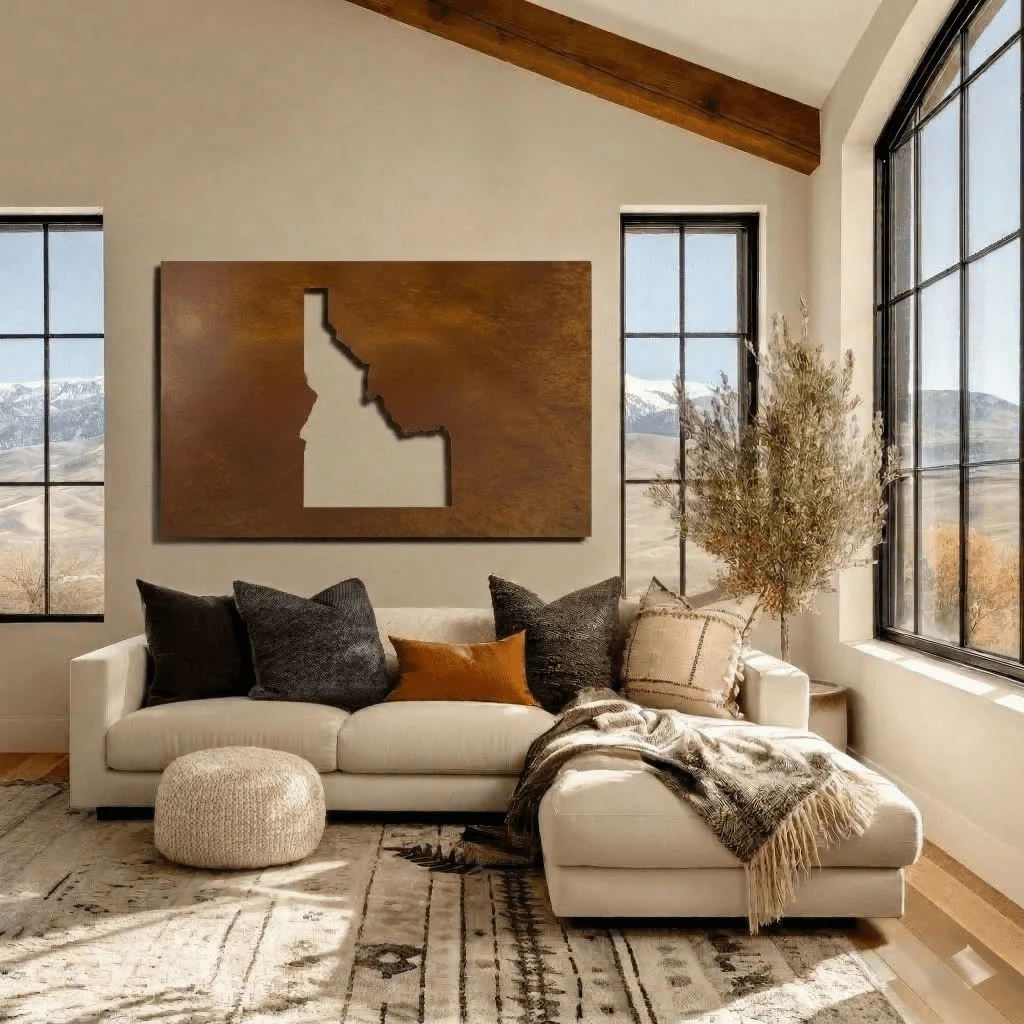 The Idaho - Metal Wall Art - Oxide
