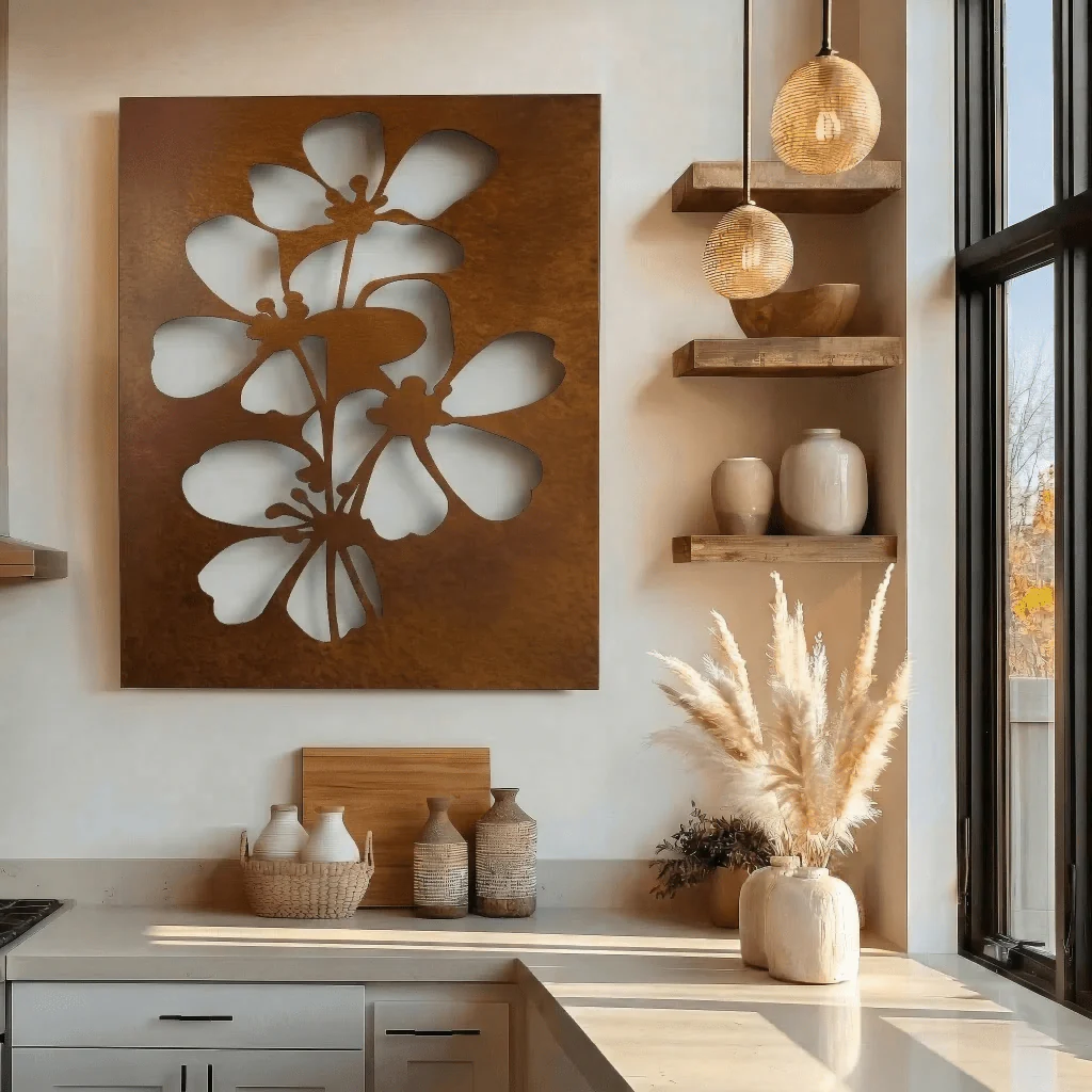 The Idaho Syringa - Metal Wall Art - Oxide